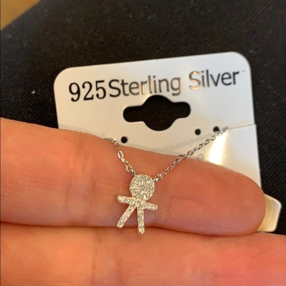 Boy Necklace Sterling Silver 16” to 18” inches